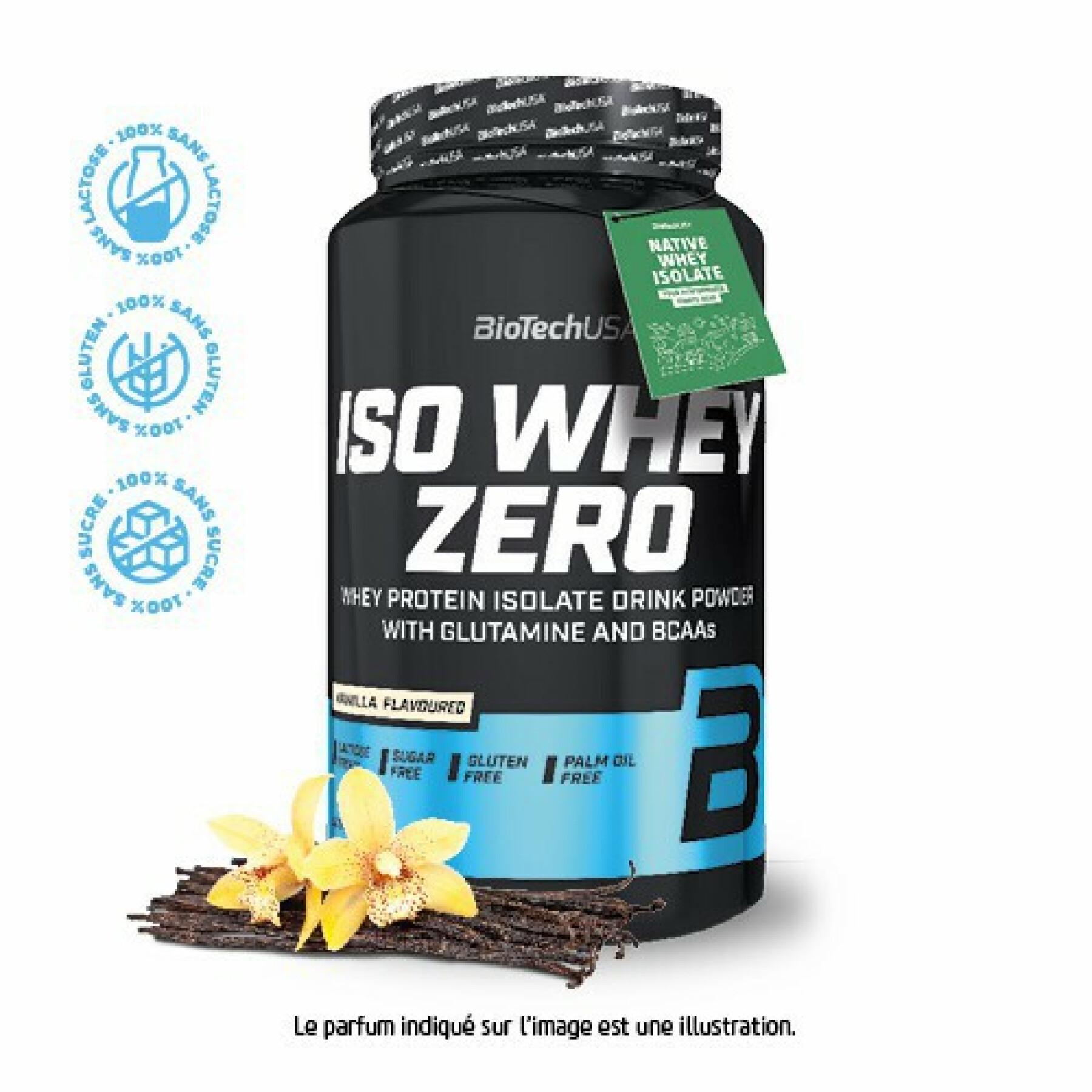 Pack of 6 jars of protein Biotech USA iso whey zero lactose free - Vanille 908g