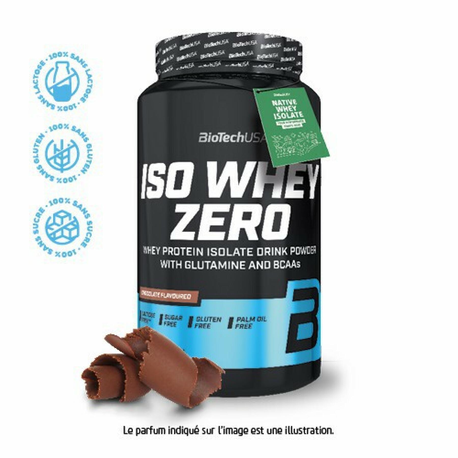 Pack of 6 jars of protein Biotech USA iso whey zero lactose free - Chocolate 908g