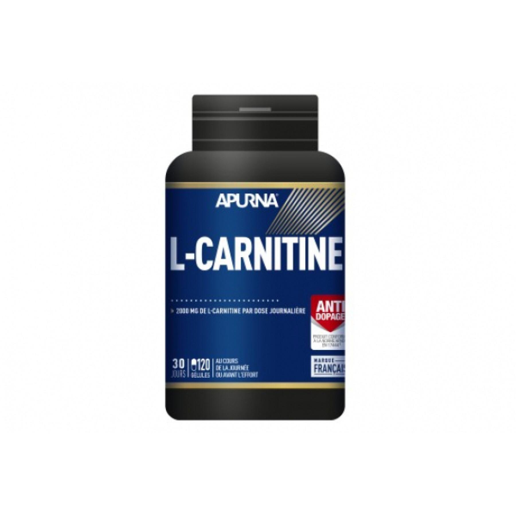 Jar of 120 gelules Apurna L-Carnitine