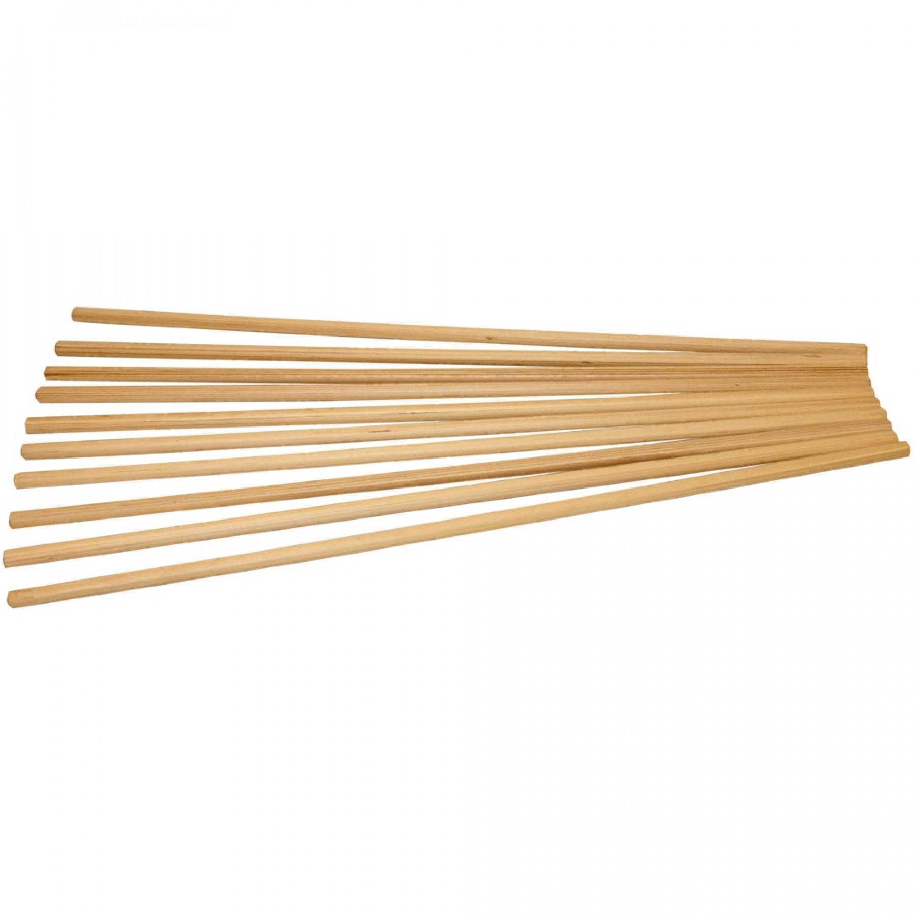 Wooden sticks Leader Fit 140cm (x10)
