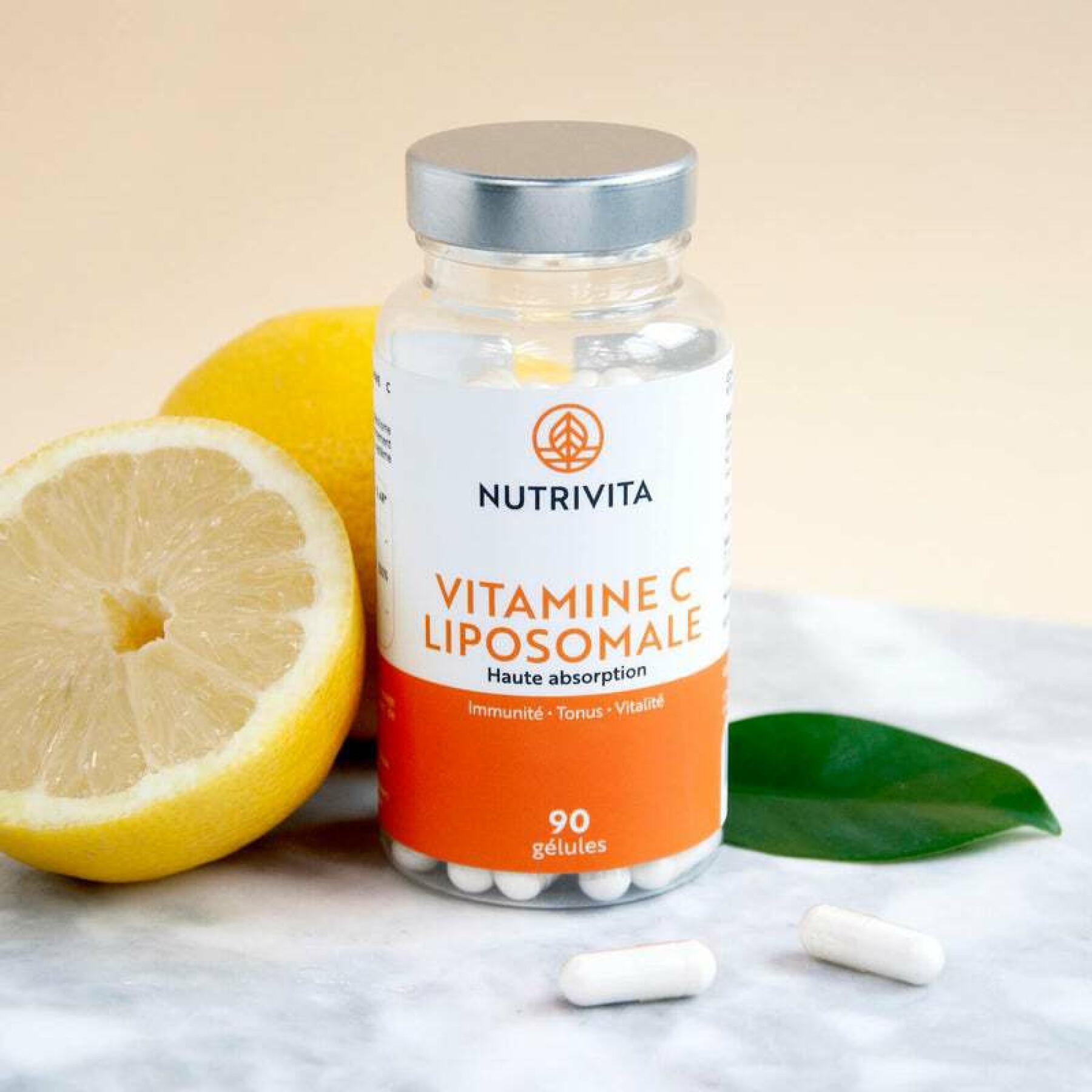 Food supplement vitamin c liposomal 90 capsules Nutrivita