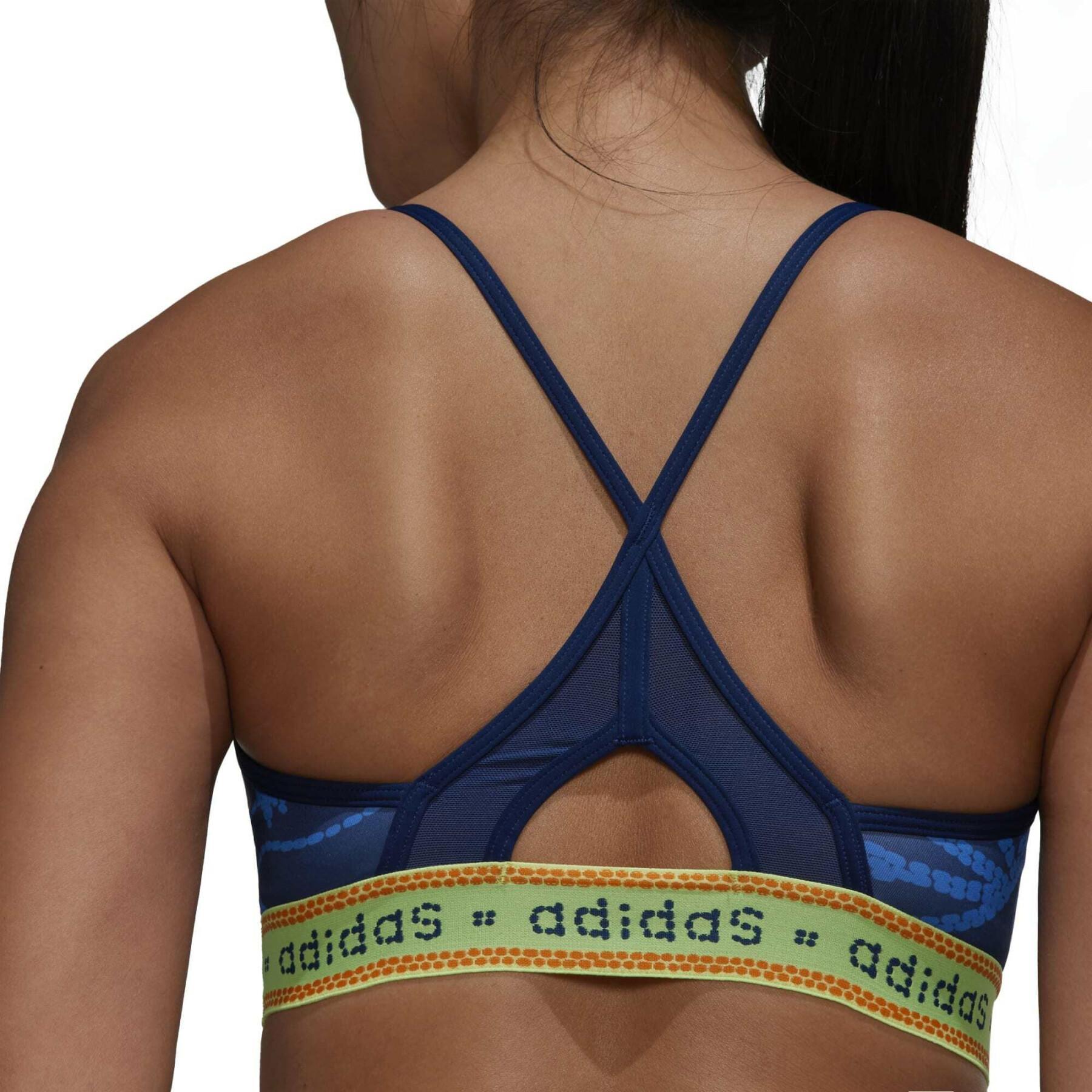Women's light support bra adidas FARM Rio