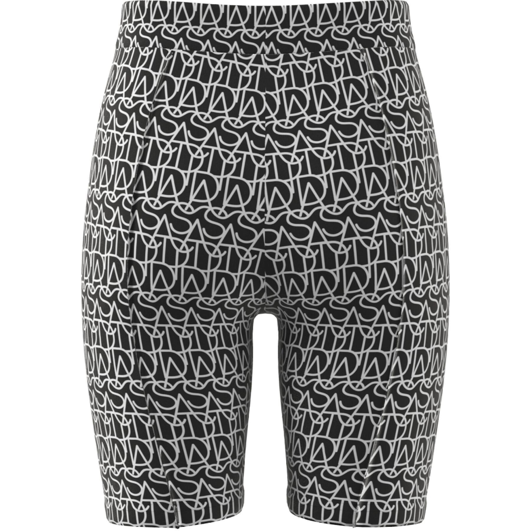 Girl's cotton printed shorts adidas Brand Love Biker