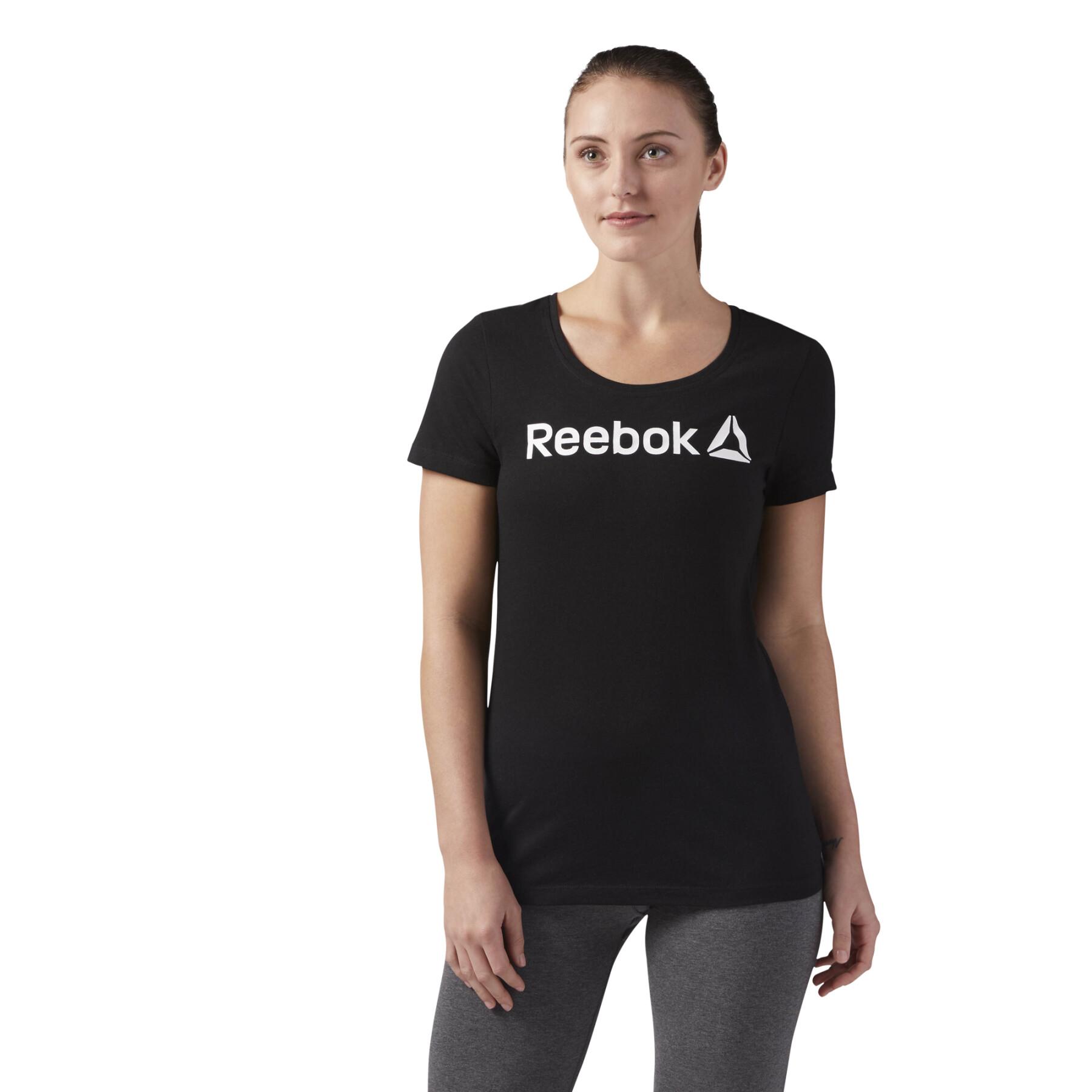 Women's T-shirt Reebok Linear Read Scoop