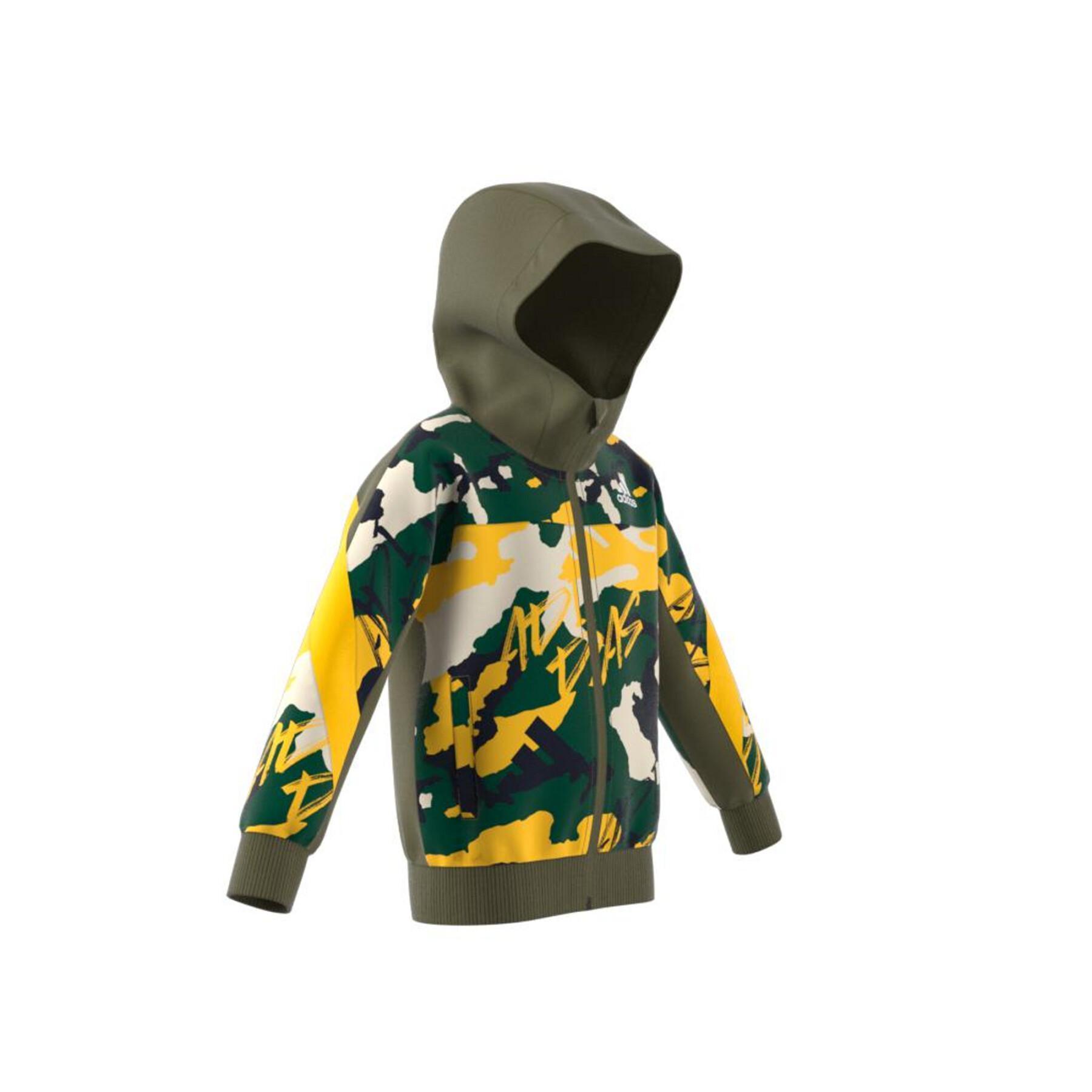 Children's hooded jacket adidas Fleece