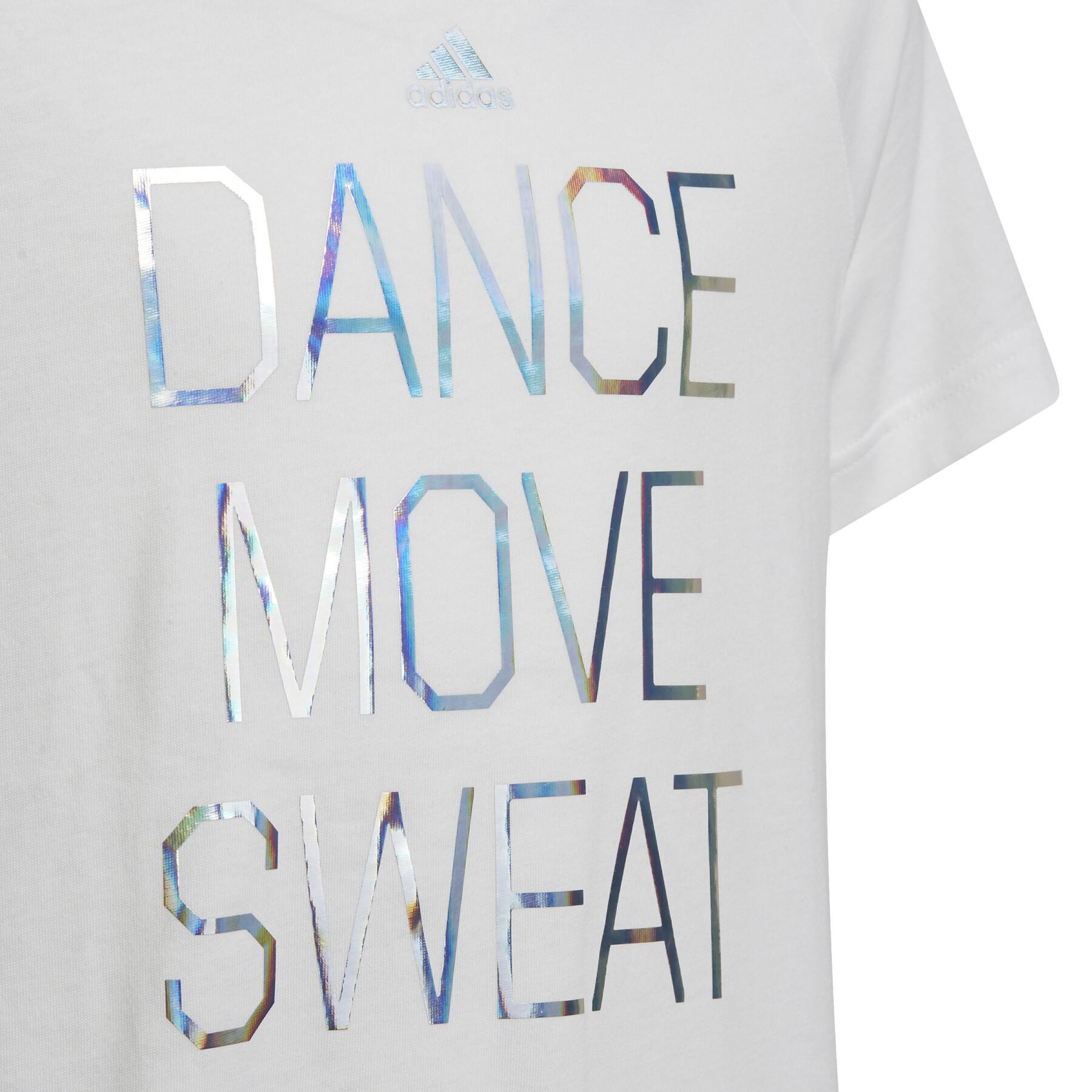 Girl's T-shirt adidas Dance Metallic-Print