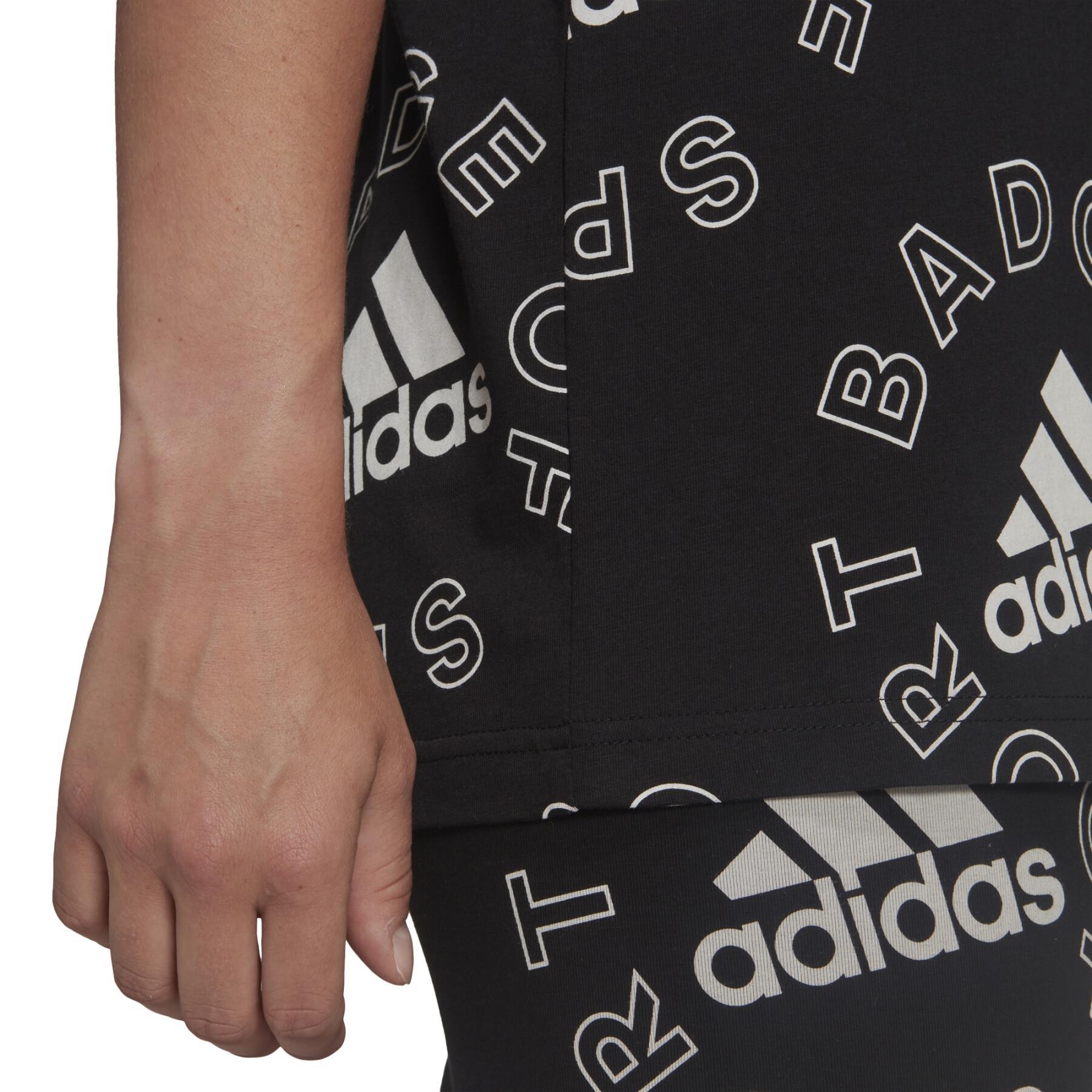 Women's T-shirt adidas Essentials Logo Allover Print