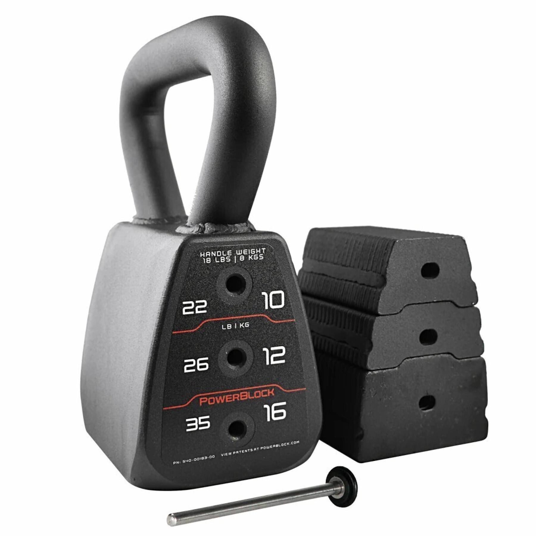 Adjustable kettlebell PowerBlock