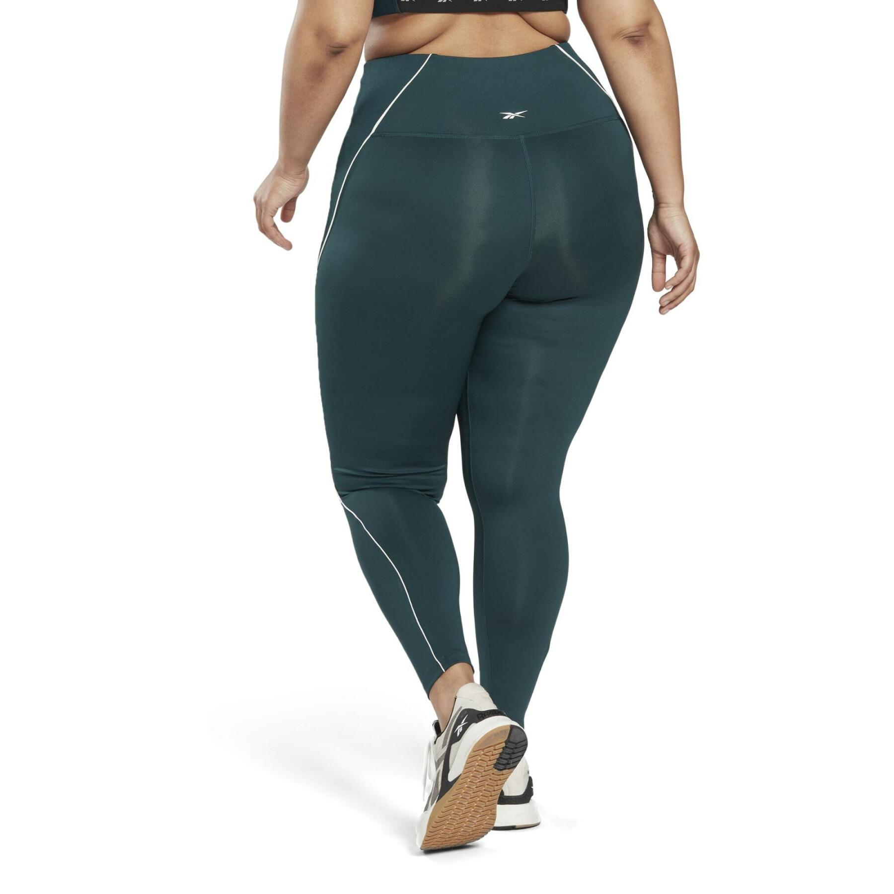 Women's high-waisted ribbed leggings Reebok Workout Ready
