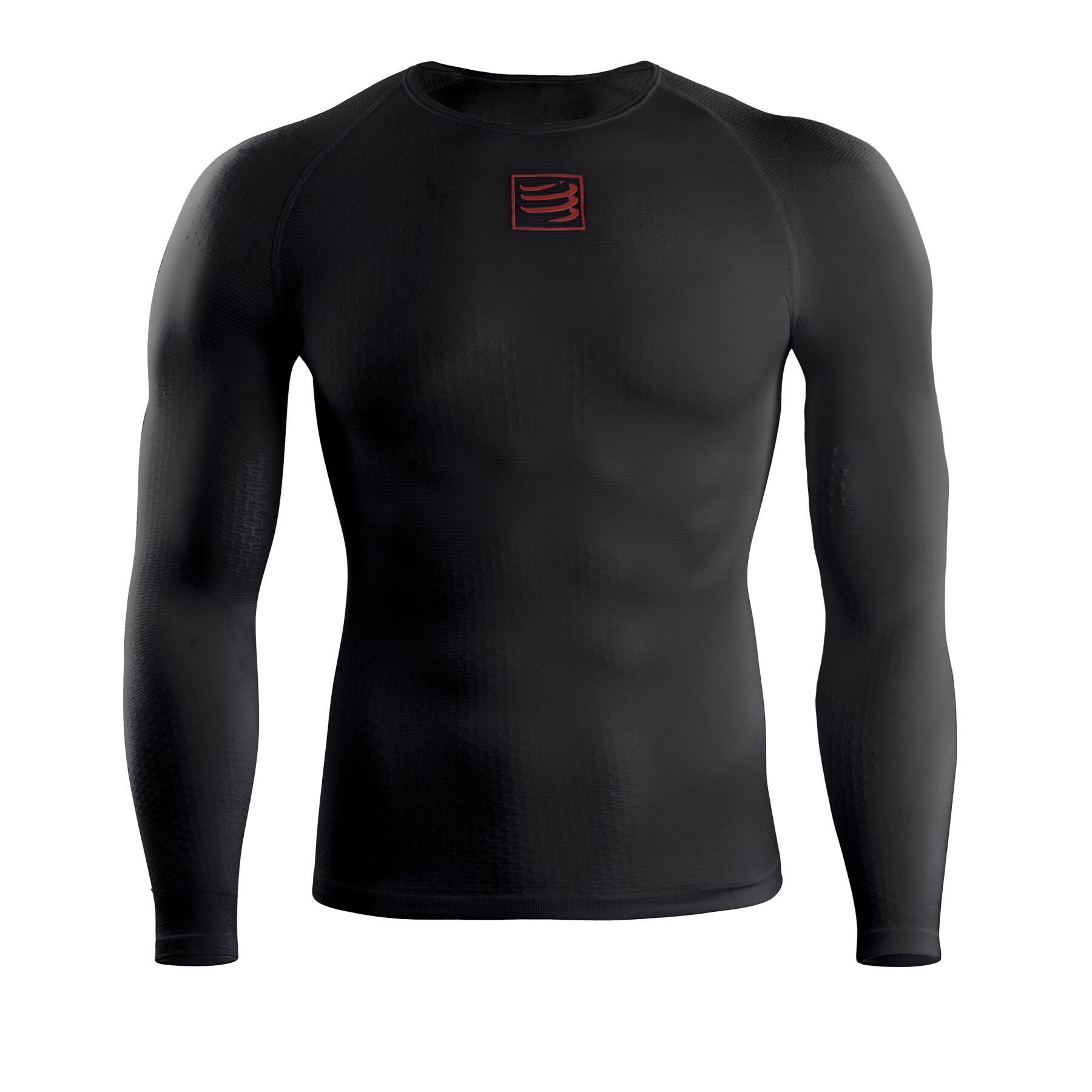 Long sleeve compression jersey Compressport Thermo 3D Ultralight