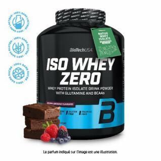 Protein jar Biotech USA iso whey zero lactose free - Brownie aux fruits rouges - 2,27kg