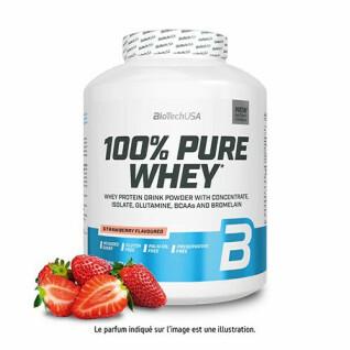100% pure whey protein jar Biotech USA - Fraise - 2,27kg (x2)
