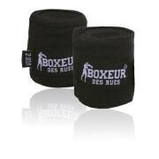 Semi-rigid strips for street boxing boxers