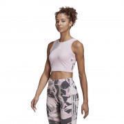 Short tank top for women adidas Essentials Camouflage 3-Bandes