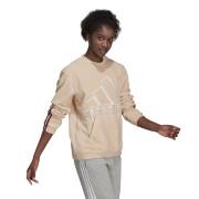 Sweatshirt woman adidas Brand Love Giant Logo Polar Fleece