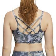 Women's bra adidas Yoga Light Support Long Line Aop