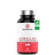 Organic acerola food supplement - 30 tablets Nutrivita